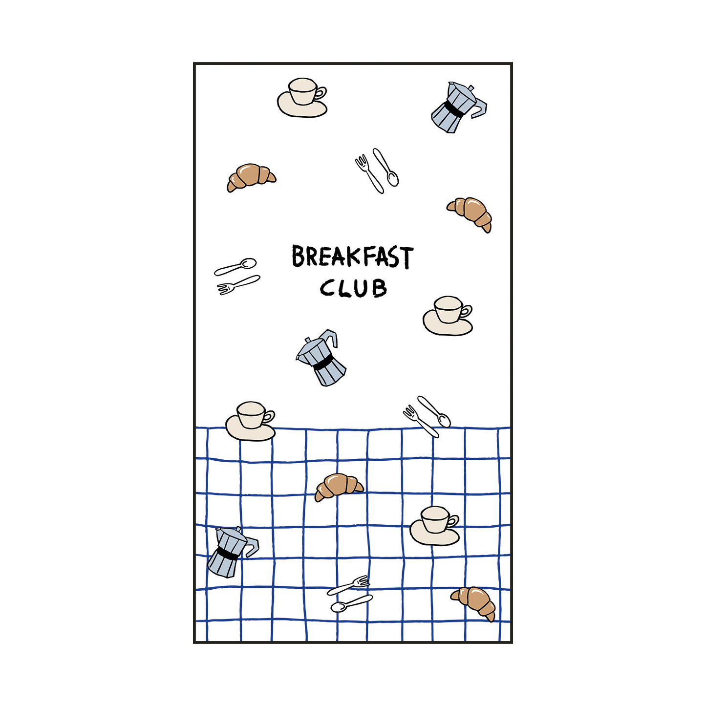 Pappersservett rektangulär Breakfast Club x15