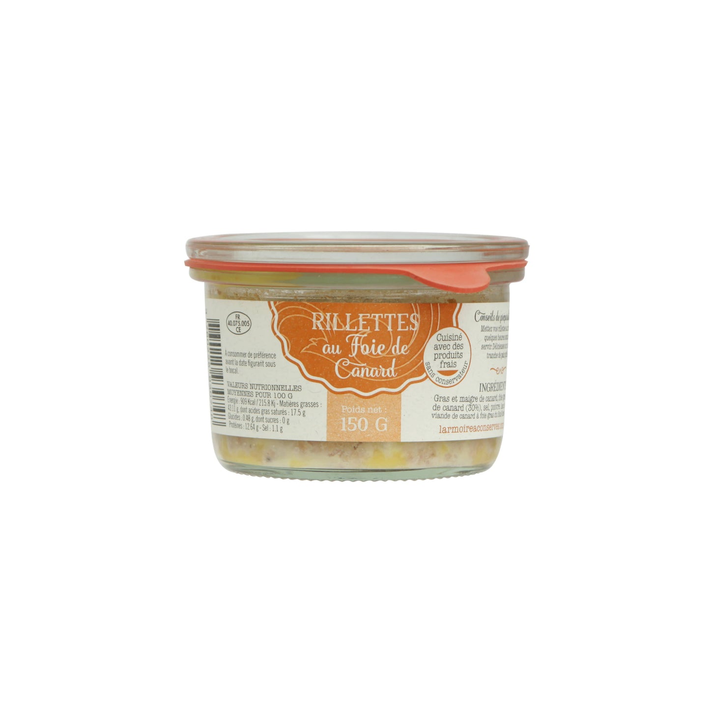 Rillette de Canard au Foie Gras från Landes