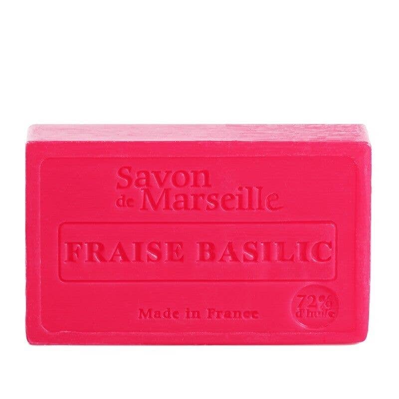 Savon de Marseille «Fraise et Basilic»