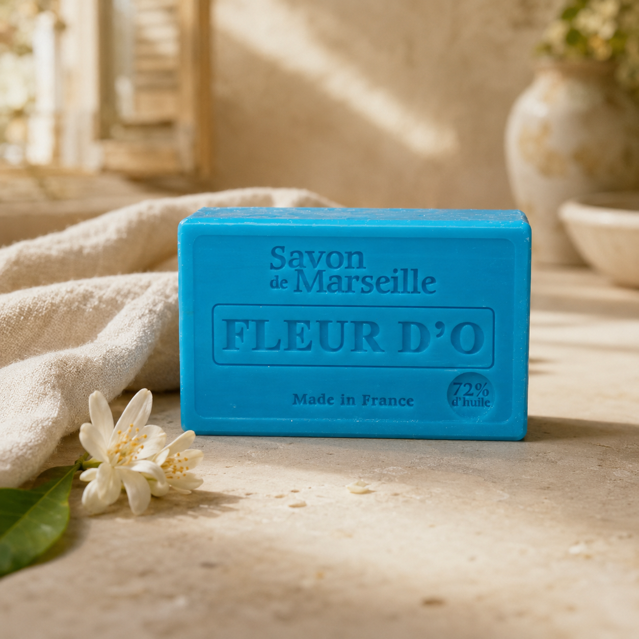 Blå marseilletvål Fleur d’O