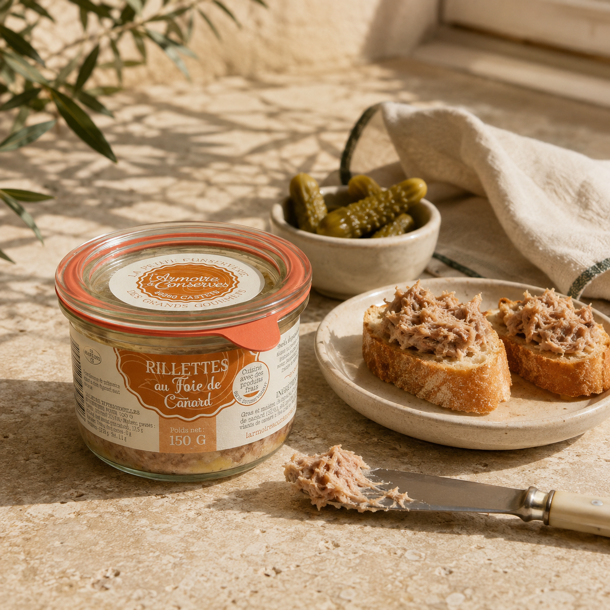 Rillette de Canard au Foie Gras från Landes
