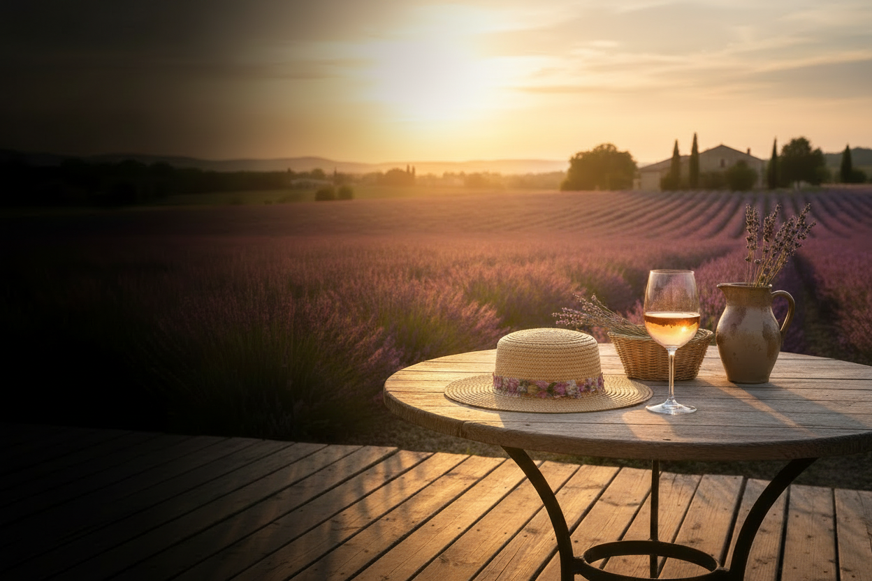 Café i Provence – ljus och solig