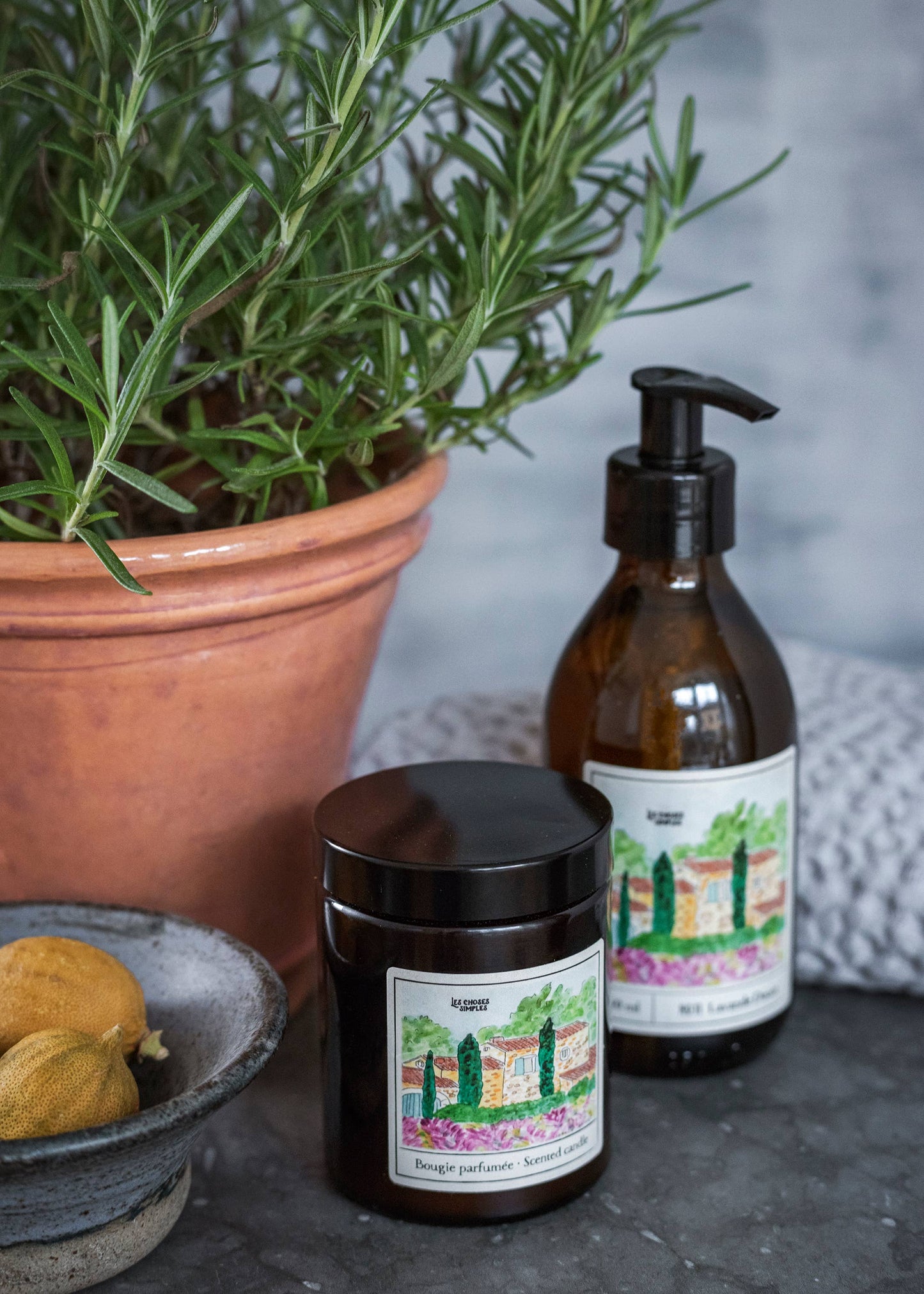 Hand- och kroppstvål « Lavender Fields » (250 ml, glasflaska)
