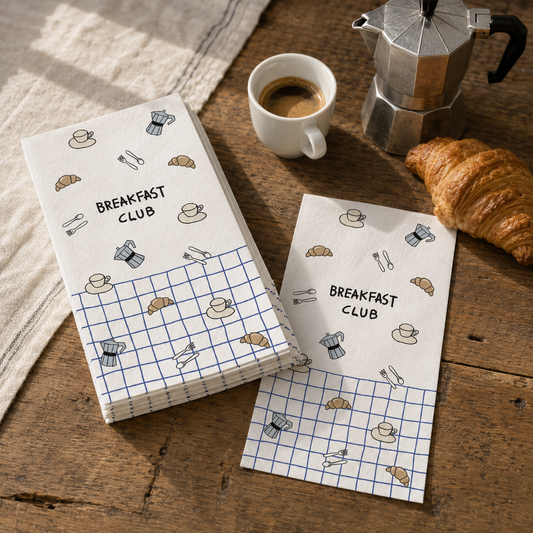 Serviettes en Papier «Breakfast Club»
