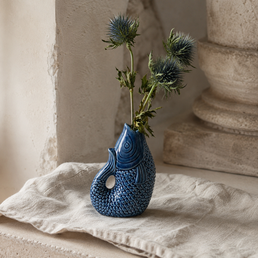 Vase Céramique «Poisson» Bleu