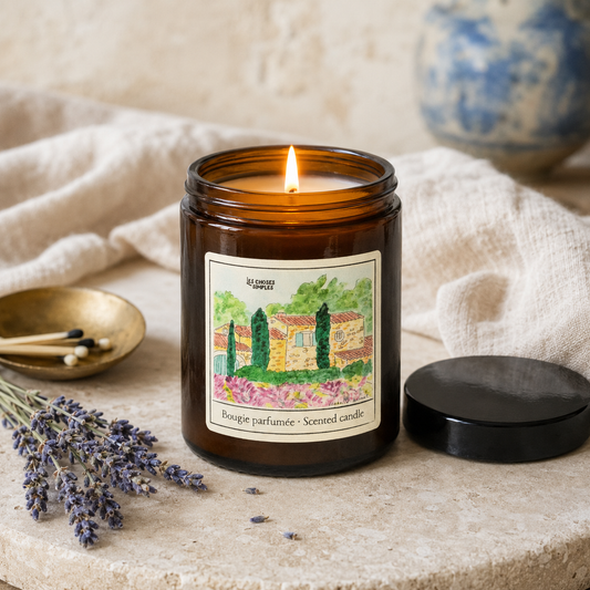 Bougie Moyenne «Champs de Lavande»