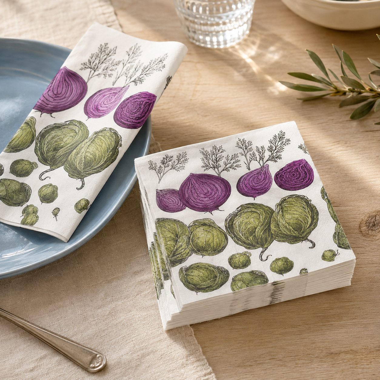 Serviettes en Papier «Veggie Mania»